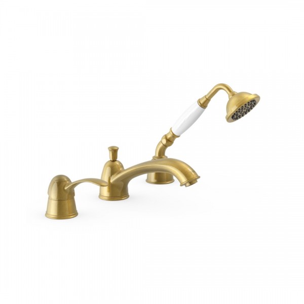 Tres Clasic bateria wannowa trzyotworowa stare złoto 24214501LV