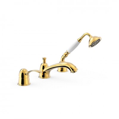 Tres Clasic bateria wannowa trzyotworowa złota 24214501OR