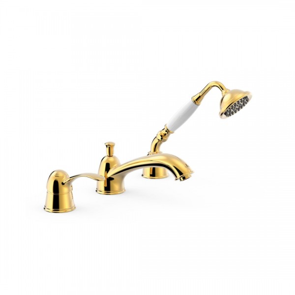 Tres Clasic bateria wannowa trzyotworowa złota 24214501OR