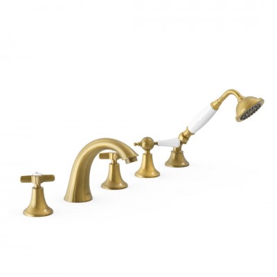 Tres Clasic bateria wannowa 5-otworowa stare złoto 24214602LV