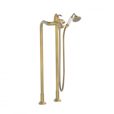 Tres Clasic bateria wannowa wolnostojąca stare złoto mat 24219402LM