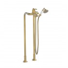 Tres Clasic bateria wannowa wolnostojąca stare złoto mat 24219402LM