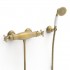 Tres Clasic bateria natryskowa termostatyczna stare złoto mat 24216409LM