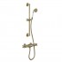 Tres Clasic zestaw prysznicowy z baterią prysznicową termostatyczną stare złoto 24216402LV