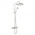 Tres Clasic zestaw natryskowy z baterią prysznicową termostatyczną stal 24219502AC