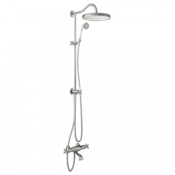 Tres Clasic komplet natryskowy z baterią wannową termostatyczną stal 24219801AC