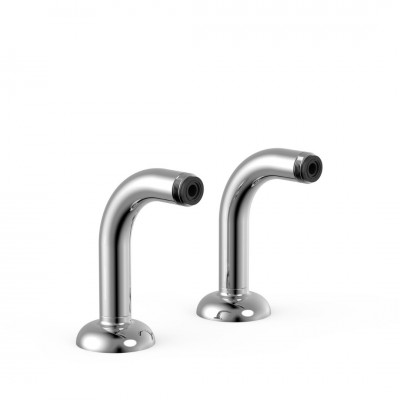 Tres Clasic kolanka do baterii wannowej chrom 24287101