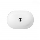 Oltens Lom Thin umywalka 45x30 cm nablatowa biały połysk 40327000