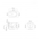 Oltens Jog miska WC wisząca PureRim z deską wolnoopadającą Slim biały połysk 42029000