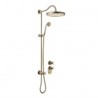 Tres Clasic zestaw natryskowy retro stare złoto 24235203LV