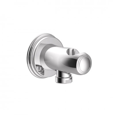 Tres Clasic uchwyt prysznicowy z przyłączem kątowym retro chrom 24218201