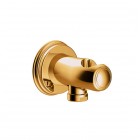 Tres Clasic uchwyt prysznicowy z przyłączem kątowym retro złoty 24218201OR