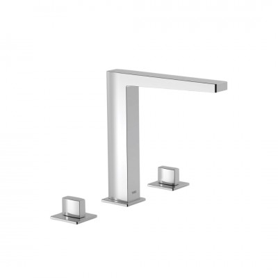 Tres Slim bateria umywalkowa 3-otworowa stojąca chrom 20210501