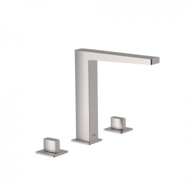 Tres Slim bateria umywalkowa 3-otworowa stojąca stal 20210501AC