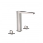 Tres Slim bateria umywalkowa 3-otworowa stojąca stal 20210501AC