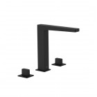 Tres Slim bateria umywalkowa 3-otworowa stojąca czarny mat 20210501NM