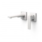 Tres Slim bateria umywalkowa podtynkowa wylewka 18 cm biały mat 20230021BM