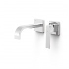 Tres Slim bateria umywalkowa podtynkowa wylewka 18 cm chrom 20230023