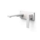 Tres Slim bateria umywalkowa podtynkowa wylewka 18 cm biały mat 20230031BM