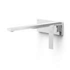 Tres Slim bateria umywalkowa podtynkowa wylewka 24 cm chrom 20230032