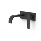 Tres Slim bateria umywalkowa podtynkowa wylewka 18 cm czarny mat 20230033NM