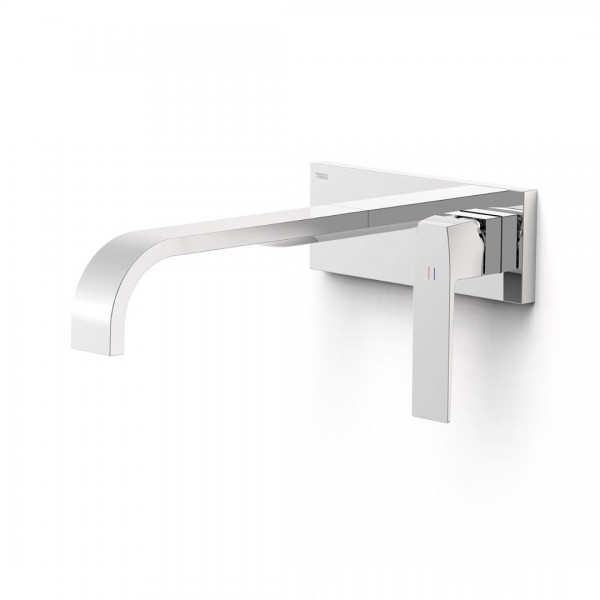 Tres Slim bateria umywalkowa podtynkowa wylewka 24 cm chrom 20230034