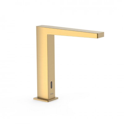 Tres Slim bateria elektroniczna umywalkowa z mieszaczem złoty mat 20261320OM