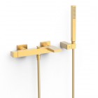 Tres Slim bateria wannowa ścienna złoty mat 20217001OM