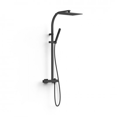 Tres Slim Exclusive zestaw natryskowy czarny mat 20219101NM