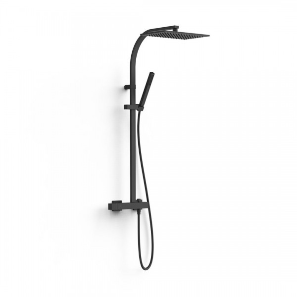 Tres Slim Exclusive zestaw natryskowy czarny mat 20219101NM