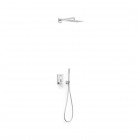 Tres Slim zestaw prysznicowy podtynkowy deszczownica 30x20 cm chrom 20228004