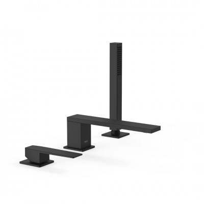 Tres Slim Exclusive bateria wannowa 3-otworowa czarny mat 20216103NM