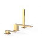 Tres Slim bateria wannowa 3-otworowa złoty mat 20216103OM