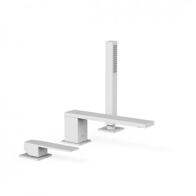 Tres Slim bateria wannowa 3-otworowa biały mat 20216103BM