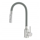 Deante Neo Luno bateria kuchenna stojąca titanium/stal BOC_T740