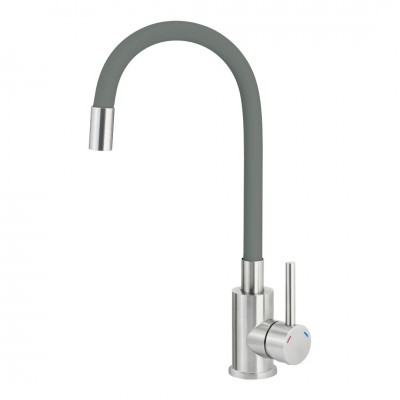 Deante Neo Luno bateria kuchenna stojąca stal/titanium BOC_T720