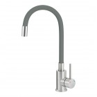 Deante Neo Luno bateria kuchenna stojąca stal/titanium BOC_T720