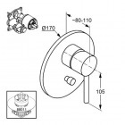 Kludi Bozz zestaw wannowy nr 6