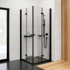 Deante Cascada Nero przyłącze kątowe węża czarne NAC N54K