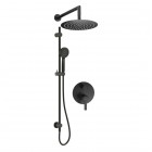 Deante Arnika zestaw prysznicowy podtynkowy deszczownica 25 cm czarny mat NAC_N6QP