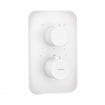 Deante Box bateria wannowo-prysznicowa podtynkowa termostatyczna biały mat BXY_AEBT