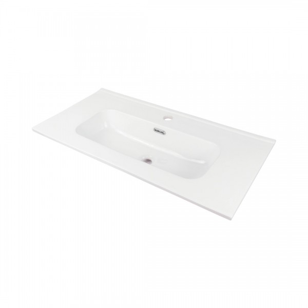 Deante Tubo umywalka 80x38,5 cm wpuszczana biała CTU_6U8M