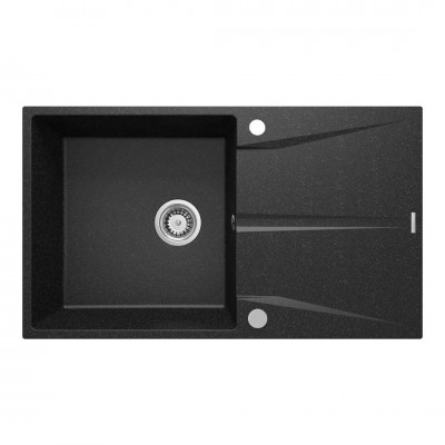 Deante Corio zlewozmywak granitowy 86x50 cm odwracalny grafitowy ZRC_211A