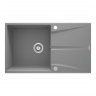 Deante Corio zlewozmywak granitowy 86x50 cm odwracalny szary metalik ZRC_S11A