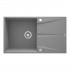 Deante Corio zlewozmywak granitowy 86x50 cm odwracalny szary metalik ZRC_S11A