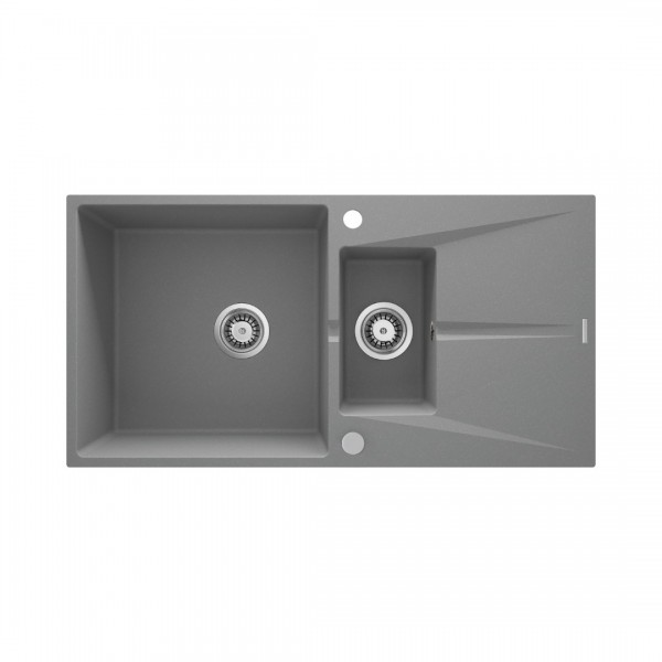 Deante Corio zlewozmywak granitowy 97x50 cm odwracalny szary metalik ZRC_S513