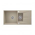 Deante Corio zlewozmywak granitowy 97x50 cm odwracalny piasek ZRC_7513