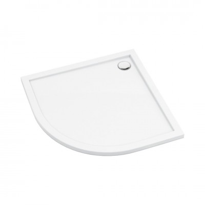 Deante Prizma brodzik półokrągły 80 cm biały KTJ_094B