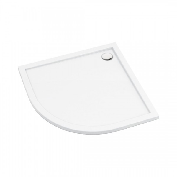 Deante Prizma brodzik półokrągły 80 cm biały KTJ_094B