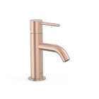 Tres Study bateria umywalkowa stojąca złoto różowe mat 26290301OPM